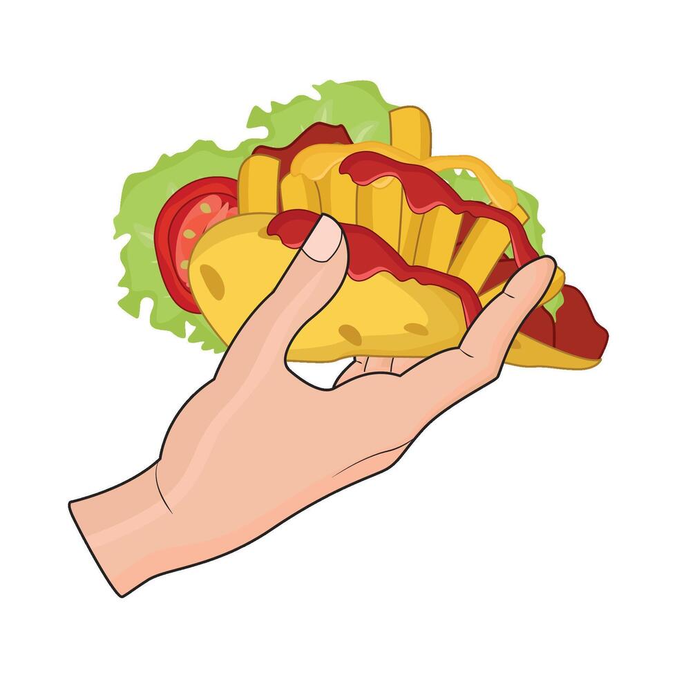 ilustração do taco vetor