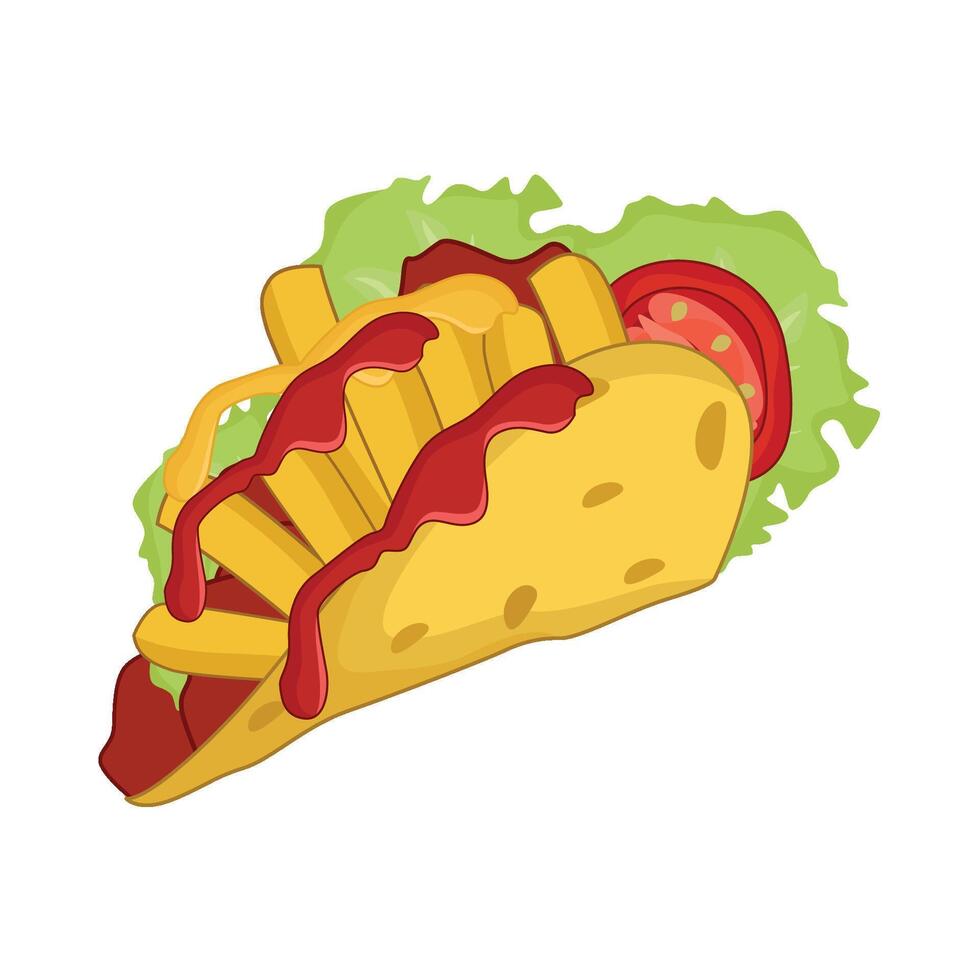 ilustração do taco vetor