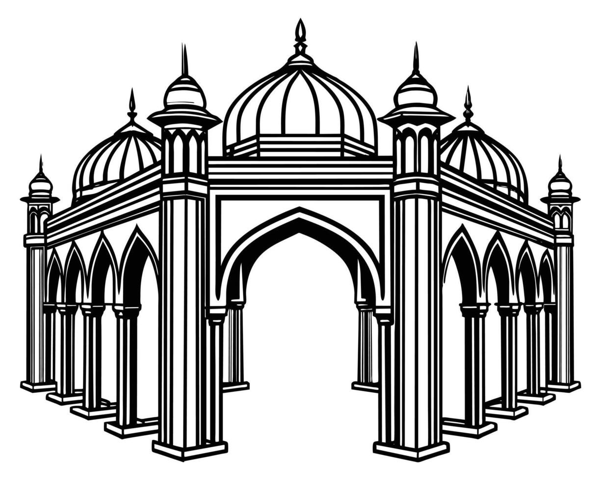 mesquita conceito ilustração vetor