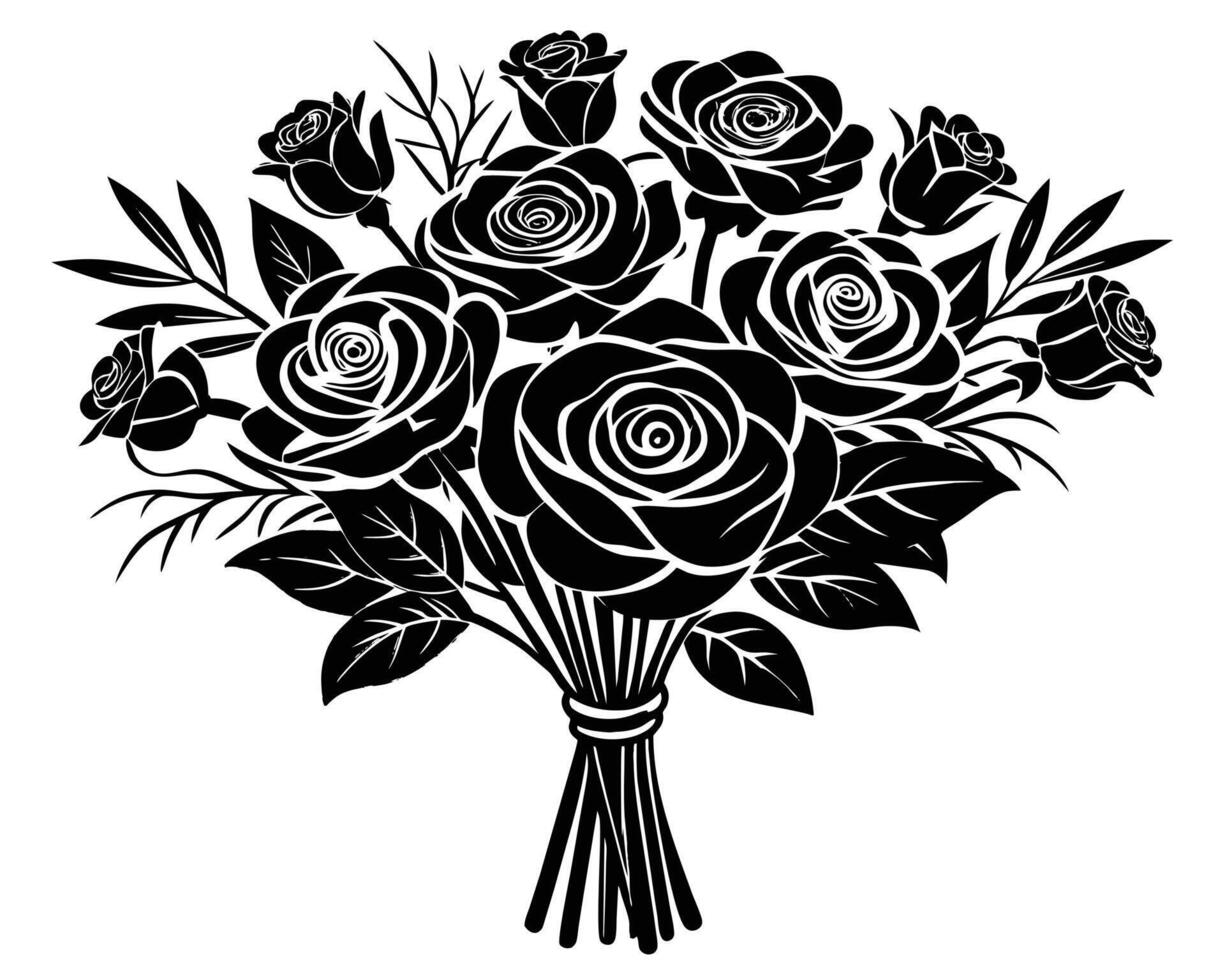 ramalhete do rosas ilustração vetor