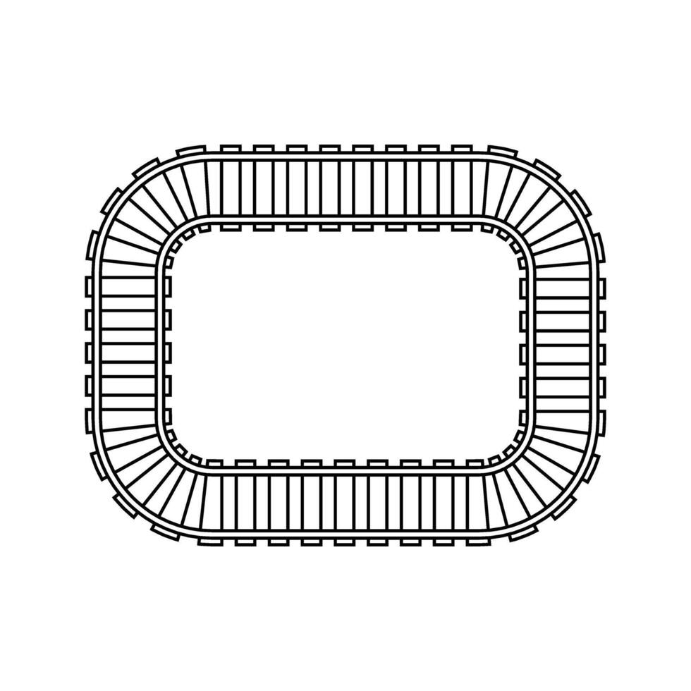 ferrovias ícone . trilhos ilustração placa. trem símbolo. locomotiva logotipo. vetor