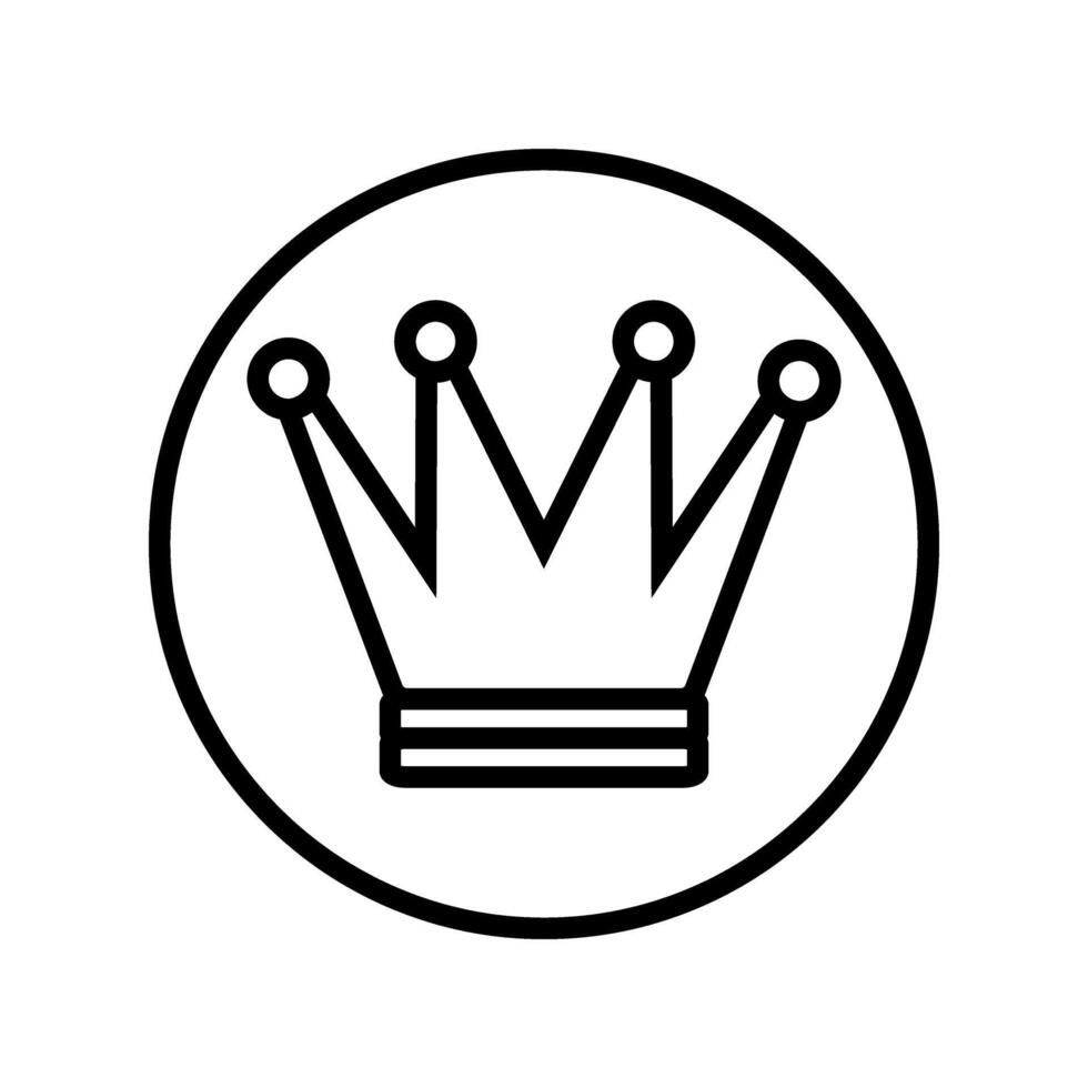coroa ícones. real coroa ilustração símbolo. rei logotipo ou placa. vetor