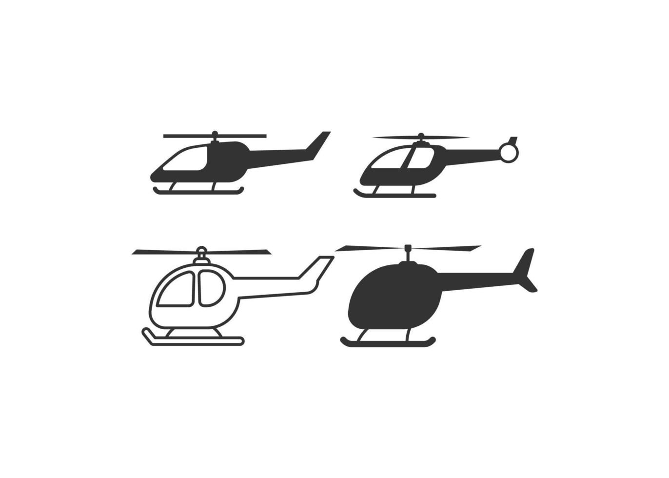 ilustração em vetor modelo de design de ícone de helicóptero
