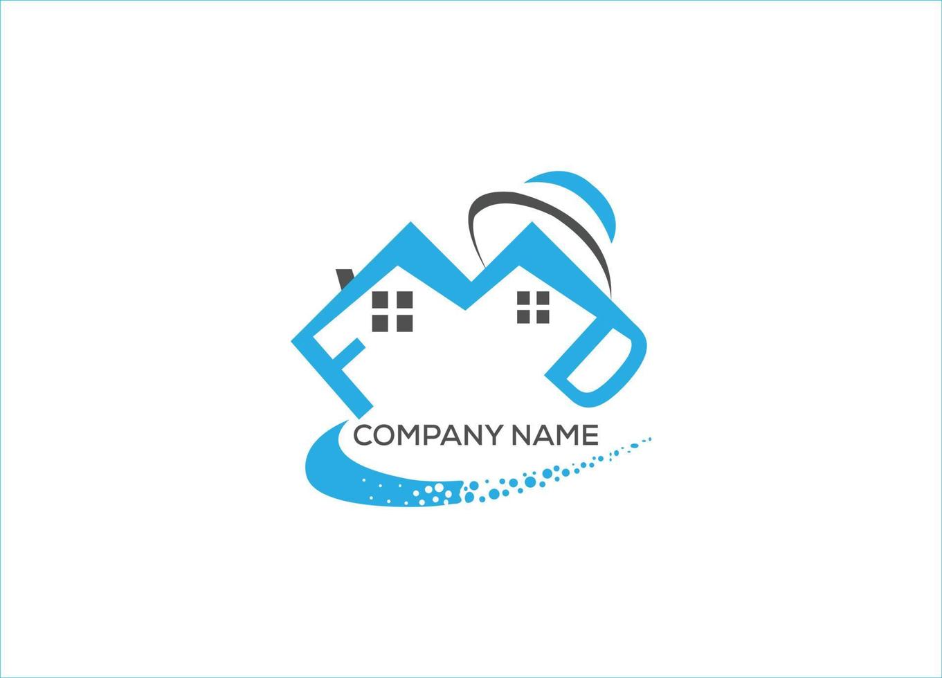 logotipo imobiliário ou modelo de imagem vetorial de design de ícone vetor