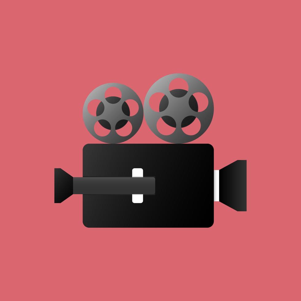 ilustração do ícone da câmera de vídeo vetor