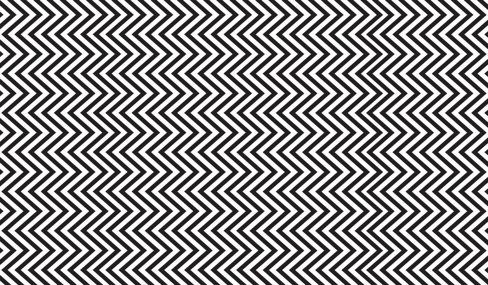 padrão de listras em zigue-zague horizontal preto e branco. padrão geométrico de repetição em zigue-zague. desenho vetorial vetor