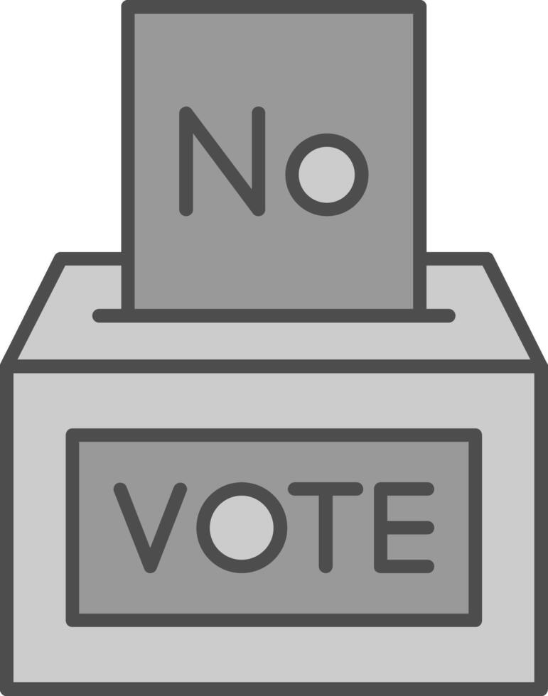 voto não potra ícone vetor