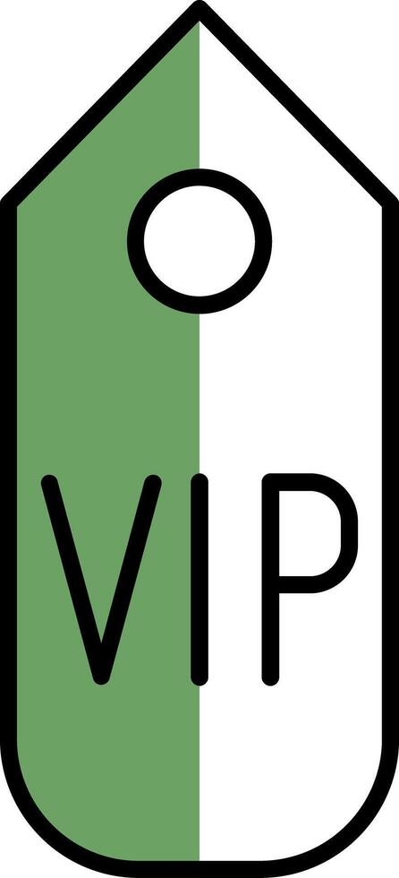 vip passar preenchidas metade cortar ícone vetor