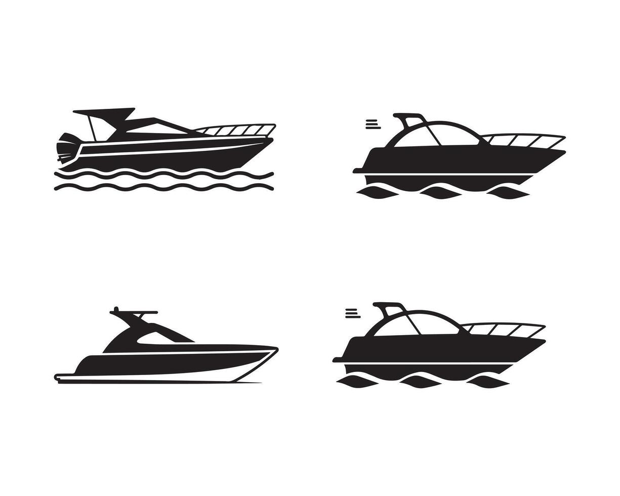 navio silhueta ícone gráfico logotipo Projeto vetor