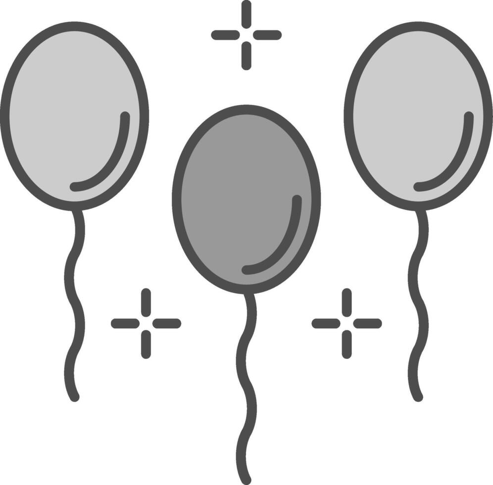 balões potra ícone vetor
