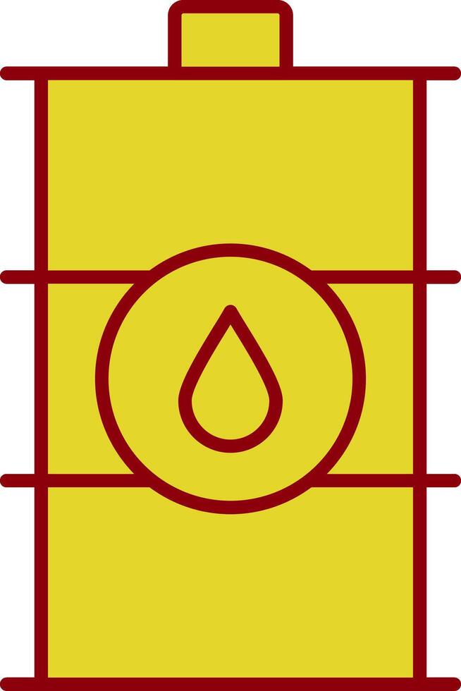 ícone de duas cores de linha de barril vetor