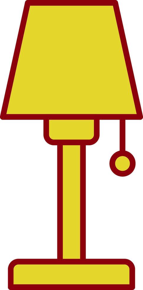 ícone de duas cores da linha da lâmpada vetor