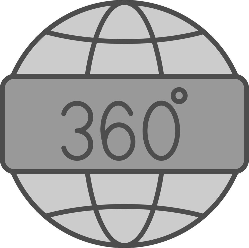 360 Visão potra ícone vetor