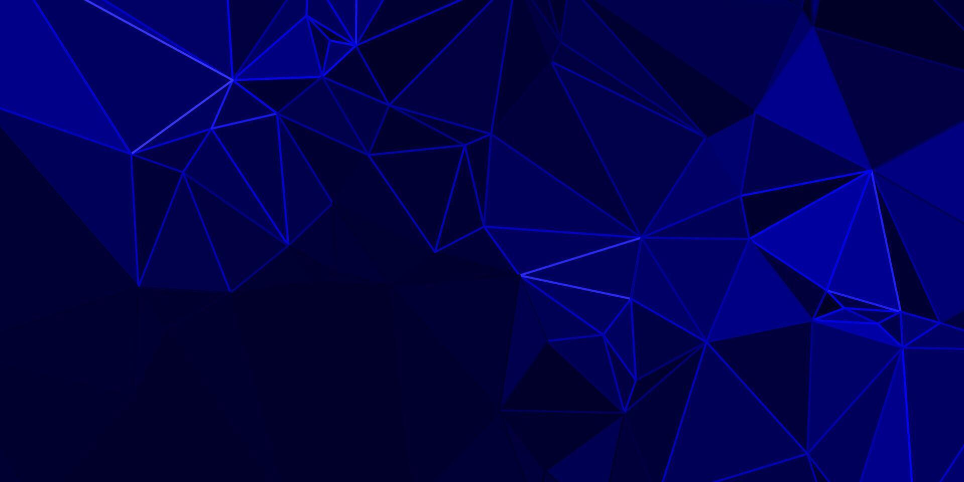 abstrato azul geométrico fundo com triângulos vetor