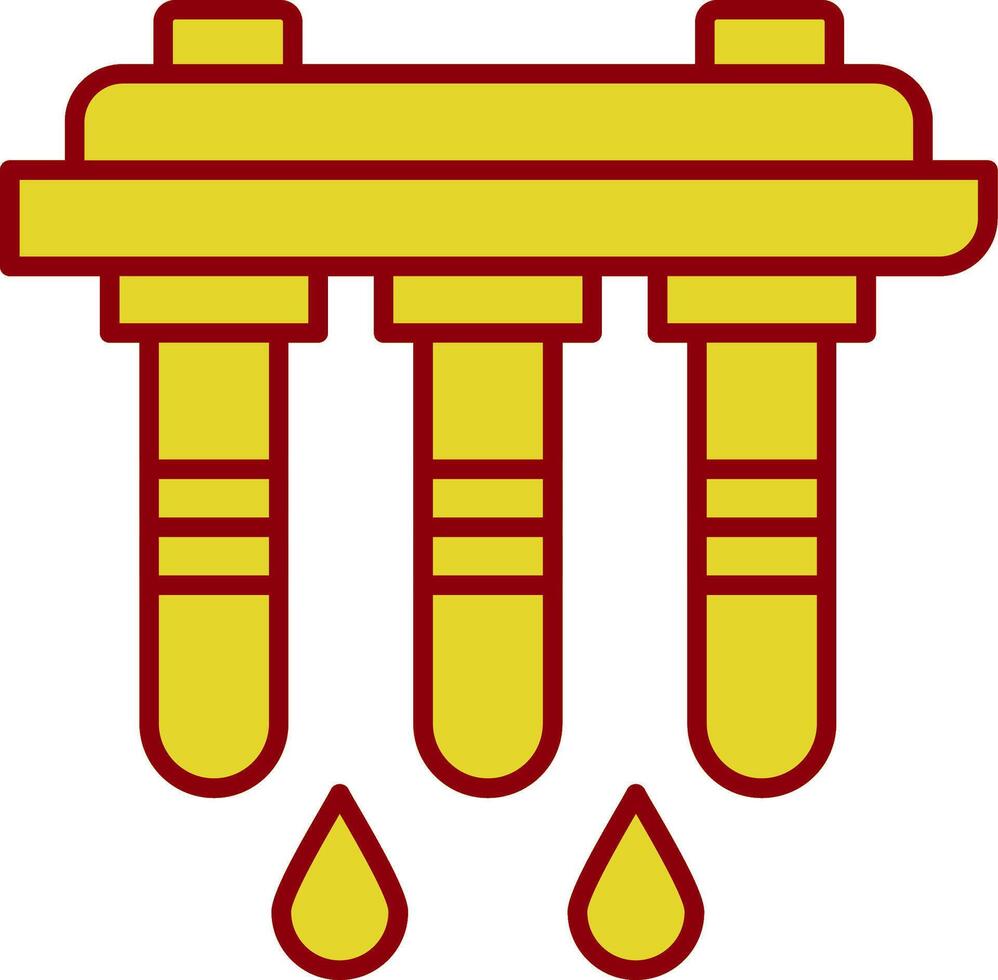 linha de filtro de água ícone de duas cores vetor