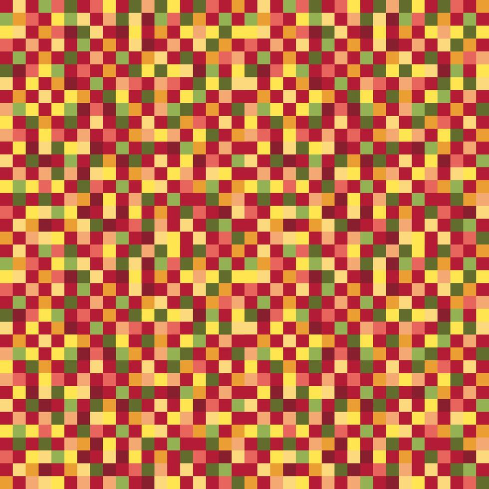 pixel fundo cereja cores. desatado padrão, pixelização. colorida pixel pontos mosaico fundo, papel de parede vetor