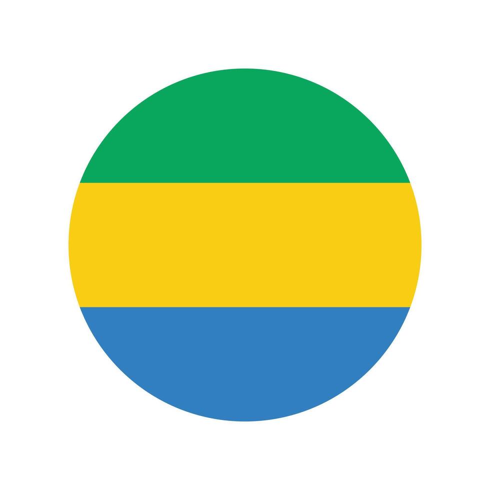 Gabão nacional bandeira ilustração. Gabão volta bandeira. vetor