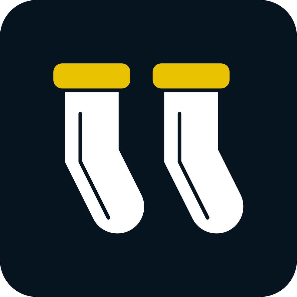 ícone de duas cores de glifo de meias vetor