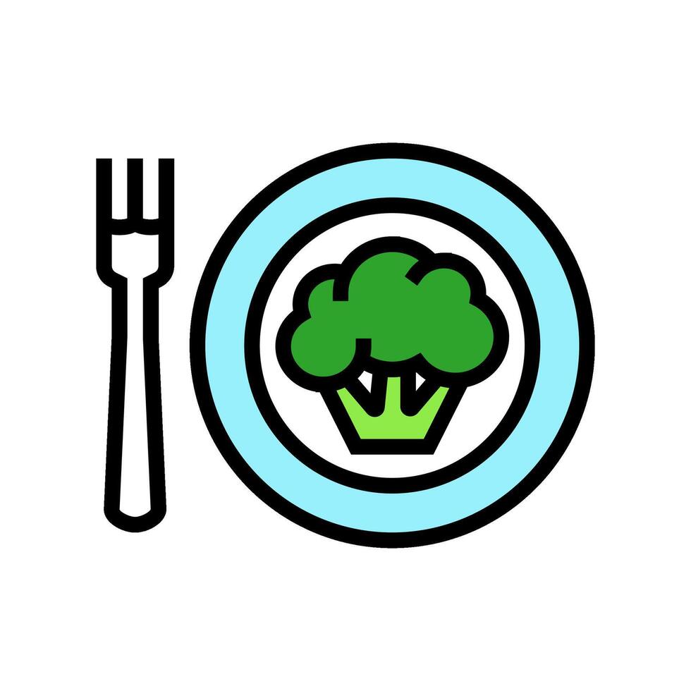 plantar Sediada nutrição vegano Comida cor ícone ilustração vetor