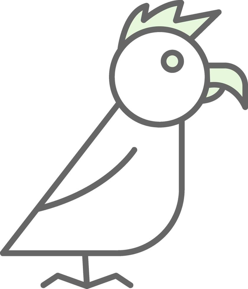 papagaio potra ícone vetor
