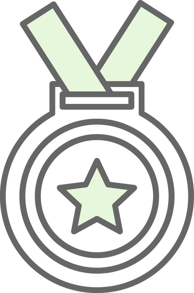 medalha potra ícone vetor