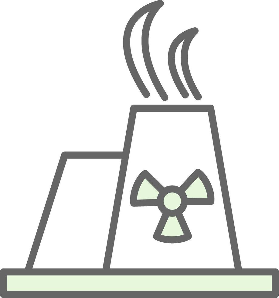 nuclear fissão potra ícone vetor