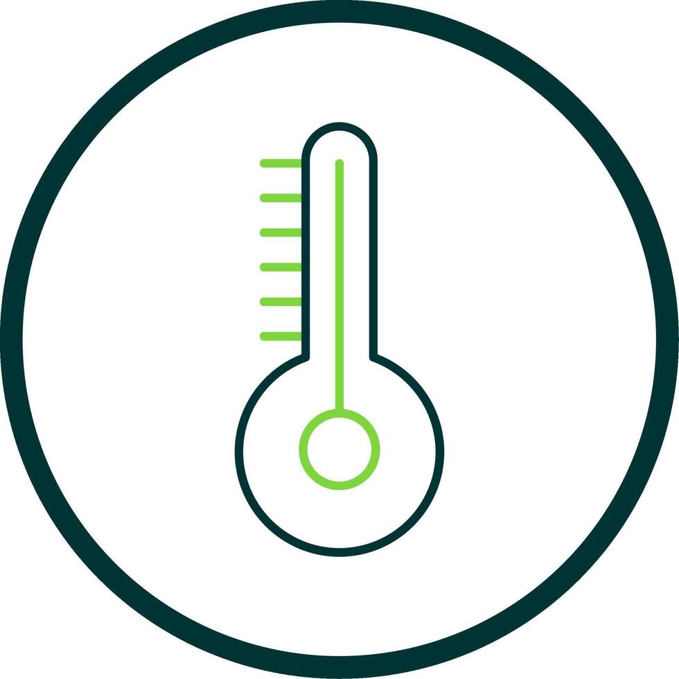 temperatura linha círculo ícone vetor