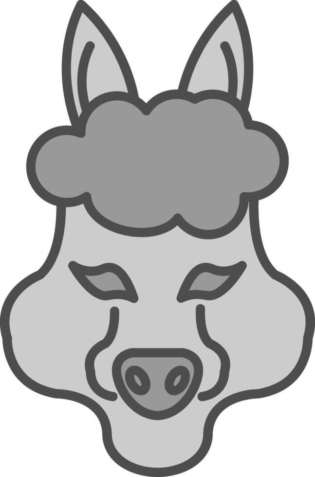 alpaca potra ícone vetor