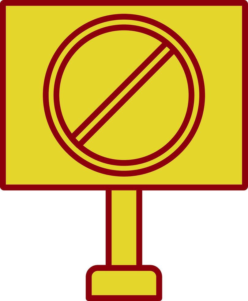 proibido placa potra ícone vetor