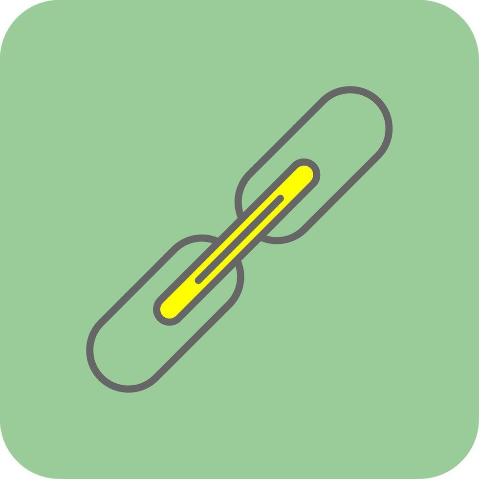 ligação preenchidas amarelo ícone vetor