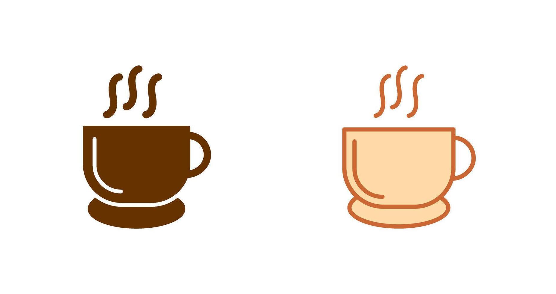 ícone de café quente vetor