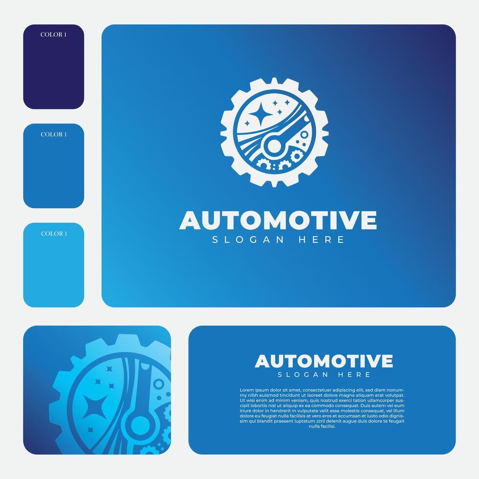 engrenagem logotipo projeto, adequado para automotivo indústria marcas vetor