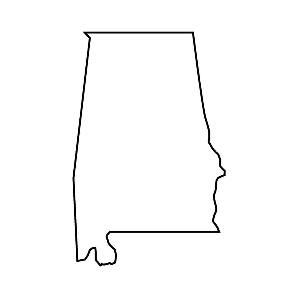 Alabama mapa dentro vetor