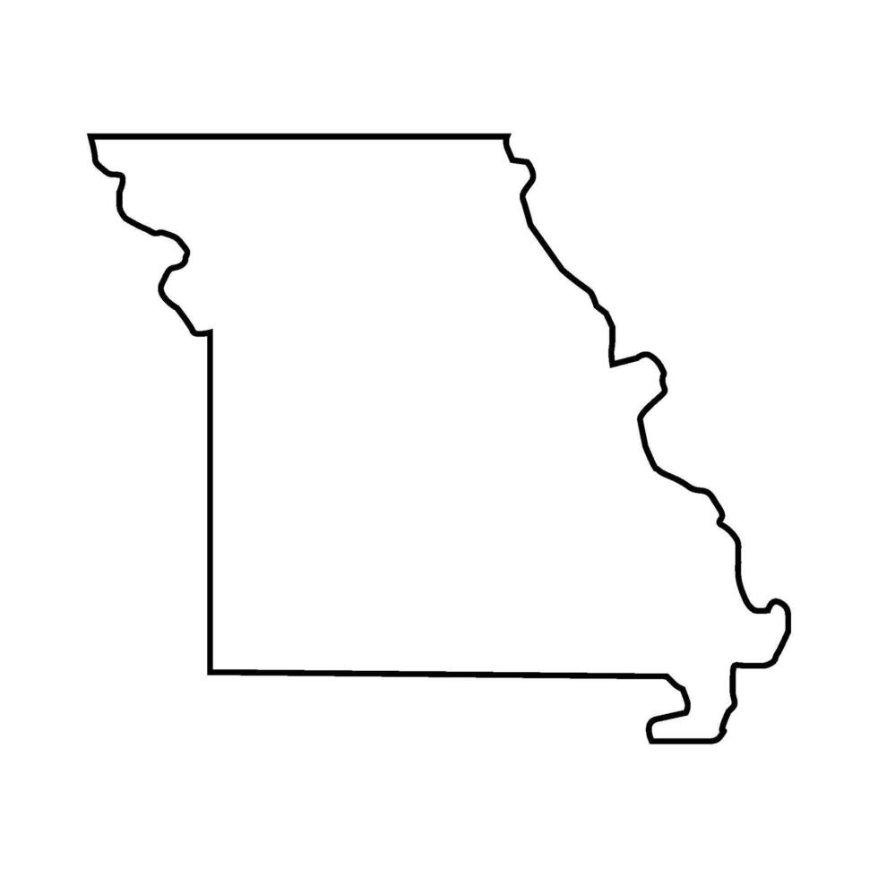 Missouri mapa dentro vetor