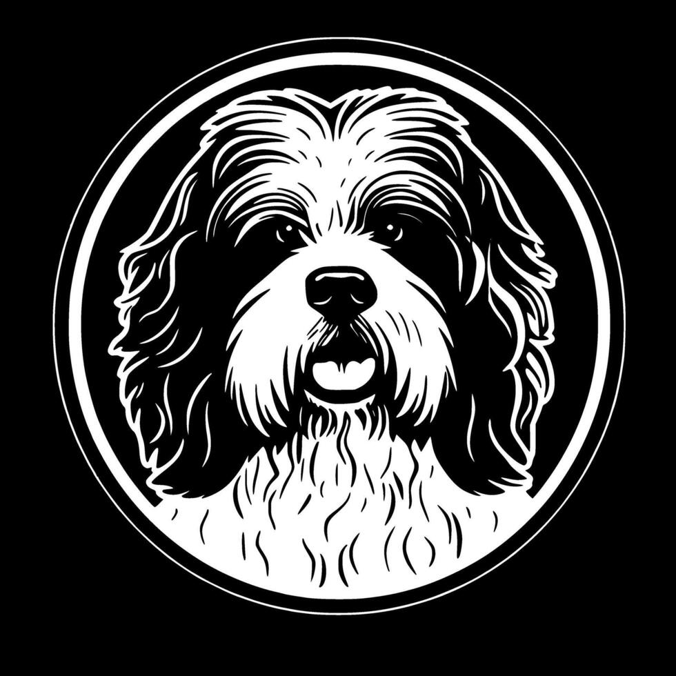 havanese - minimalista e plano logotipo - ilustração vetor