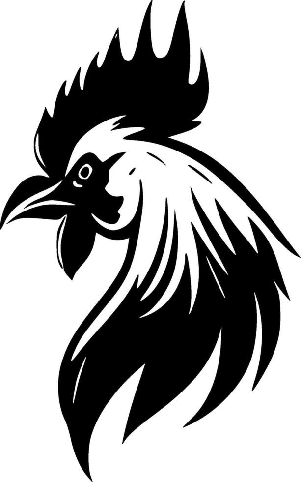 galo - minimalista e plano logotipo - ilustração vetor