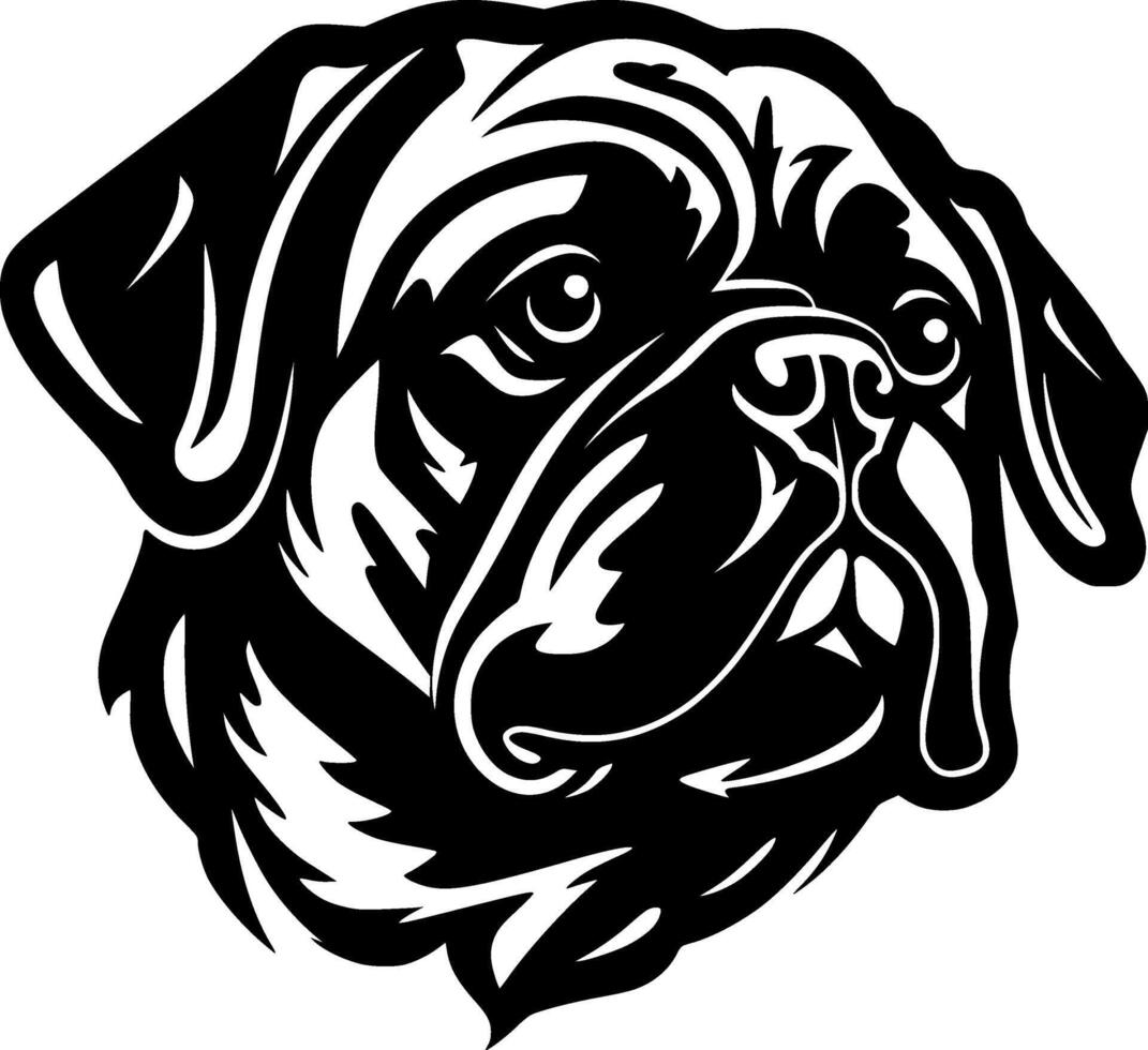 pug - Alto qualidade logotipo - ilustração ideal para camiseta gráfico vetor