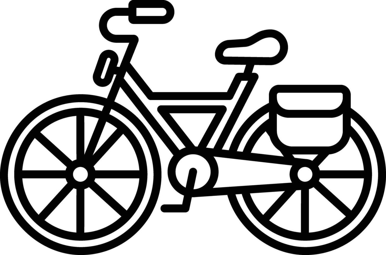 bicicleta esboço ilustração vetor