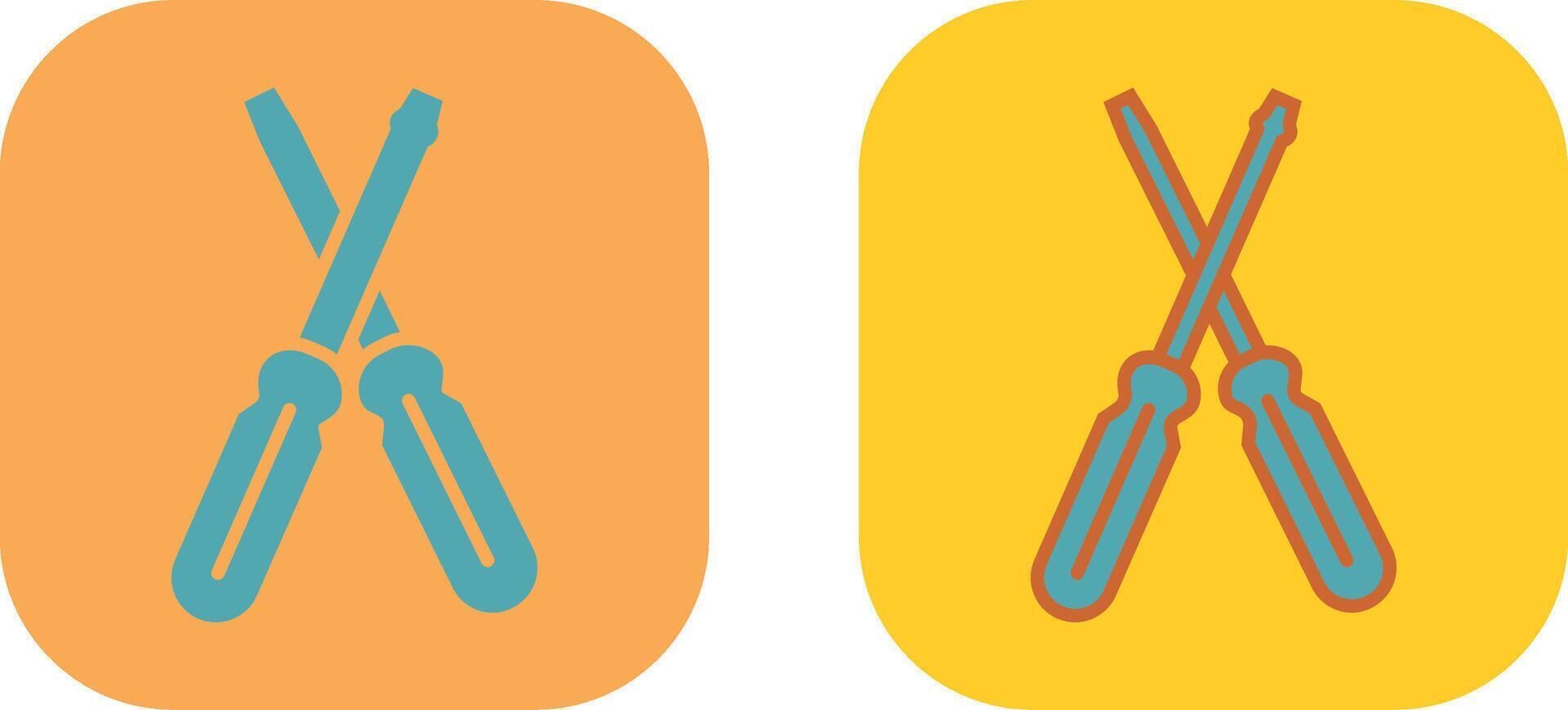 design de ícone de chave de fenda vetor