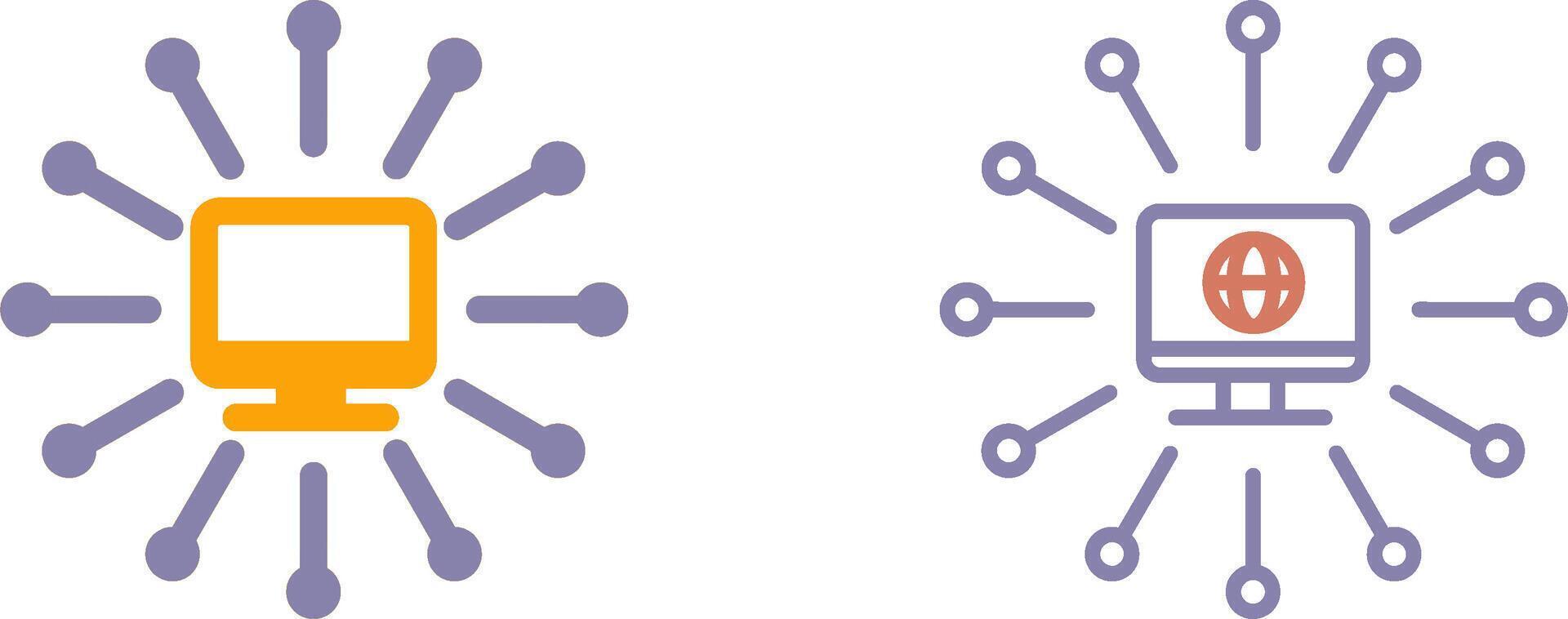 design de ícone de redes vetor