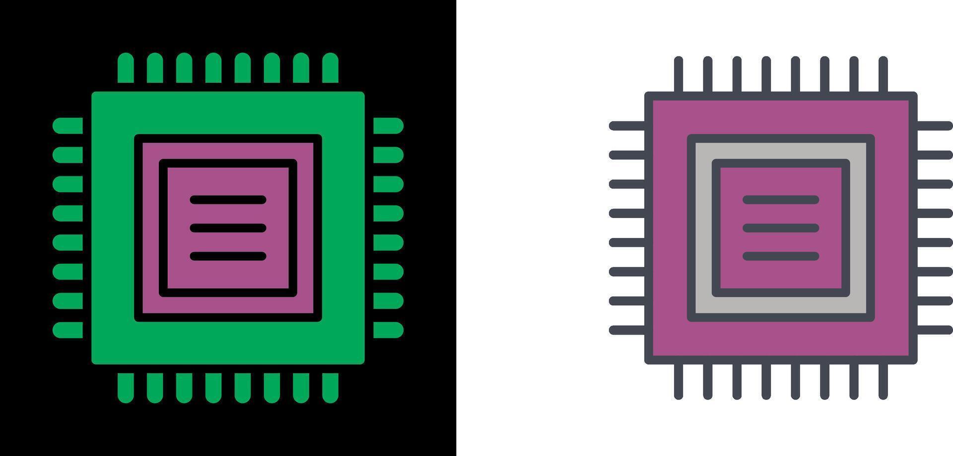 design de ícone de CPU vetor