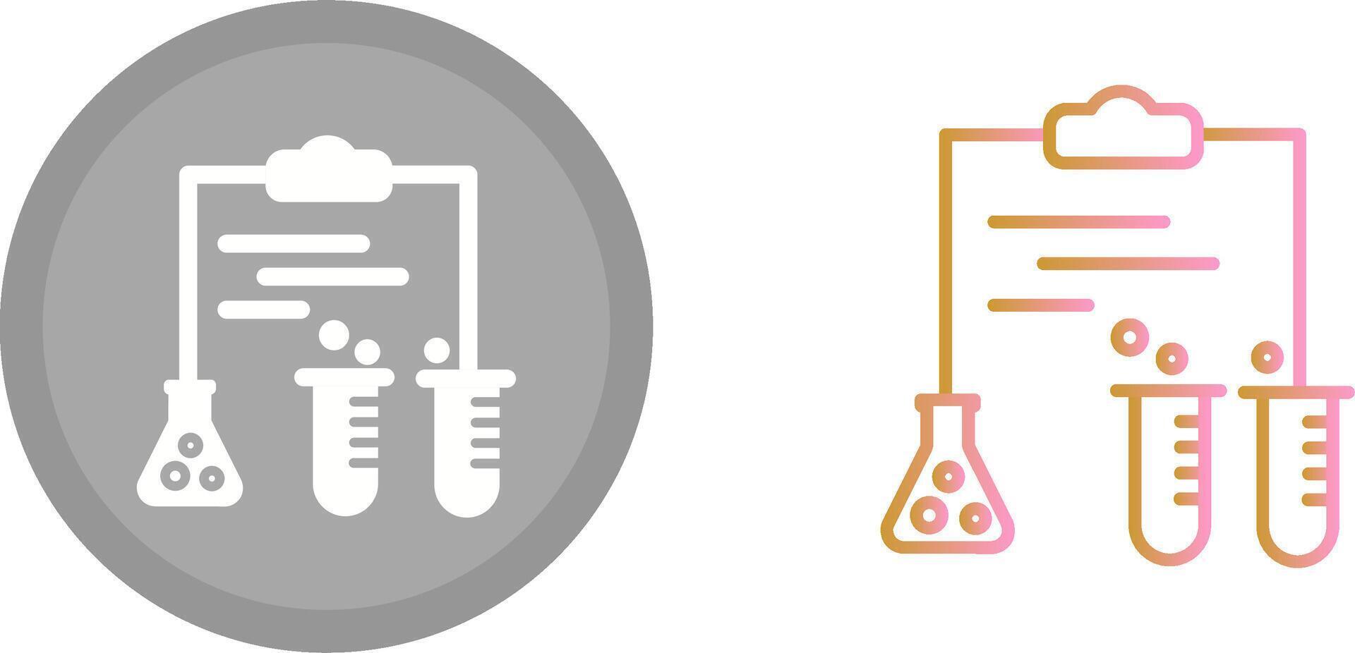 design de ícone de experimento vetor