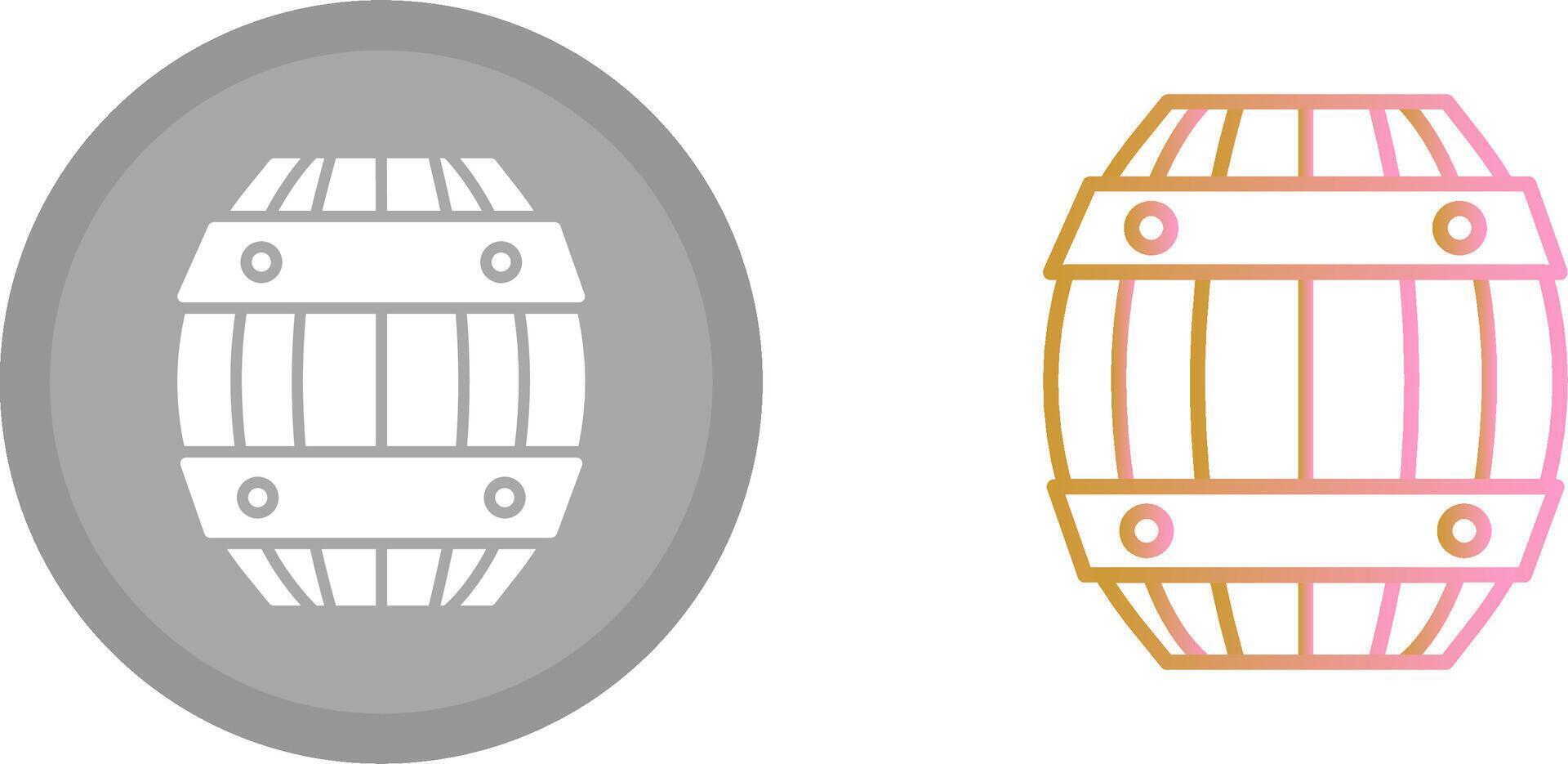 design de ícone de barril vetor