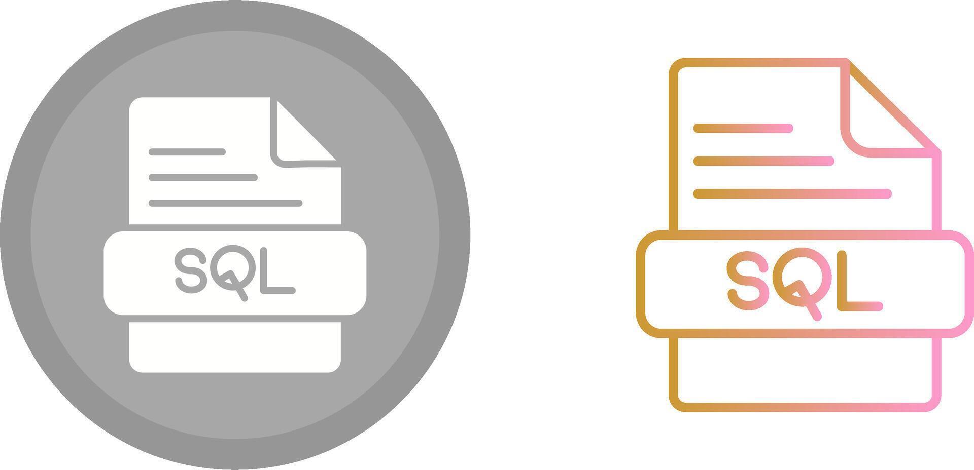 sql ícone Projeto vetor