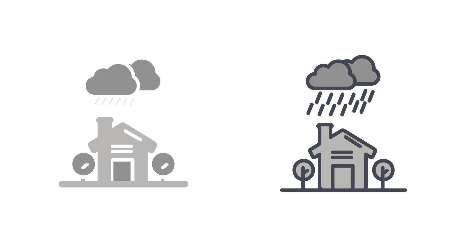 design de ícone de chuva vetor