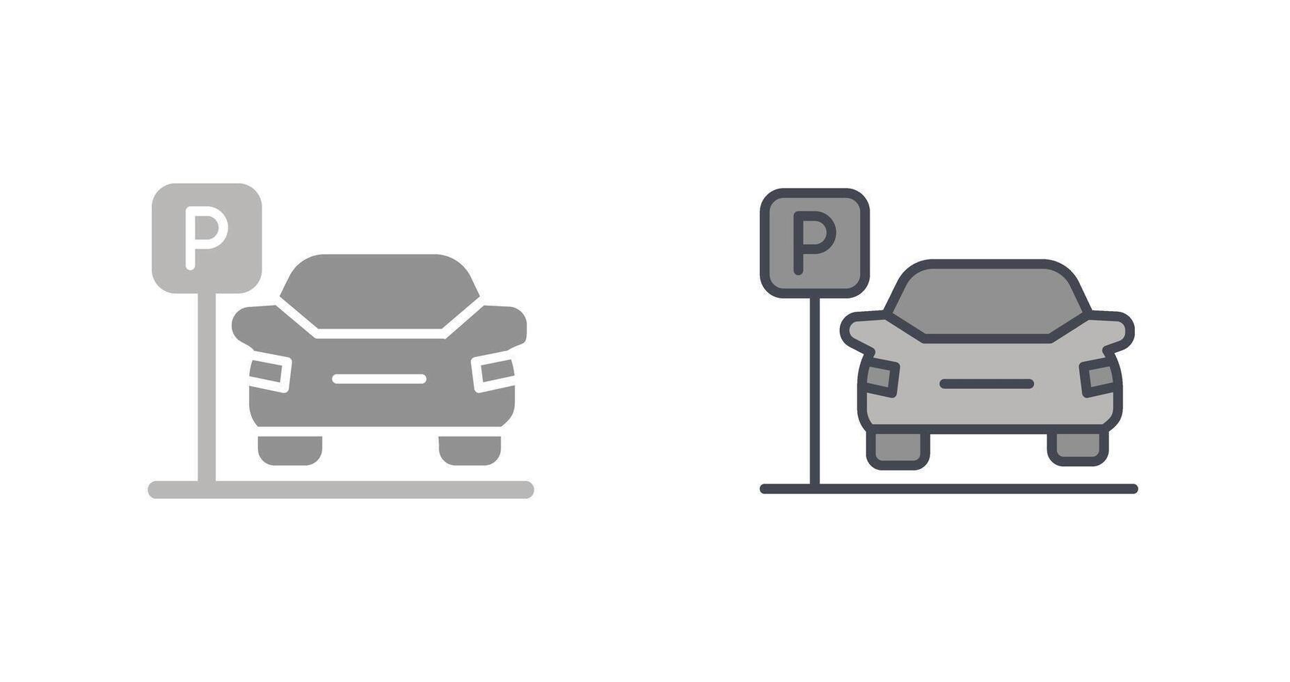 design de ícone de estacionamento vetor