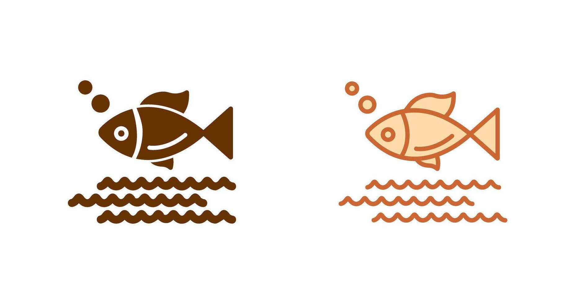 design de ícone de peixe vetor