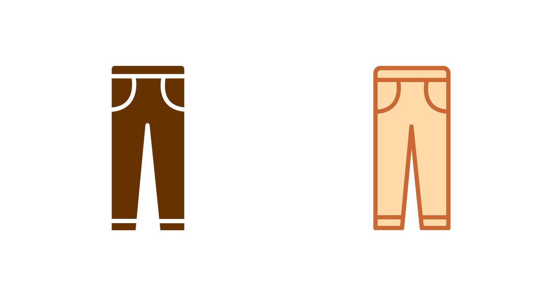 design de ícone de calças vetor