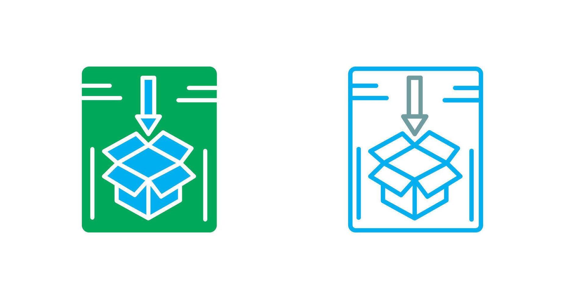 design de ícone de pacote vetor