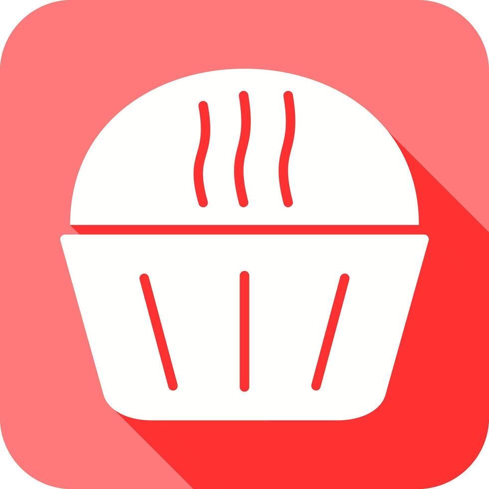 ícone de muffin de creme vetor